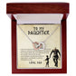 Daughter Aim For The Skys Interlocking Hearts Necklace-[Heartfelt Family Gift]