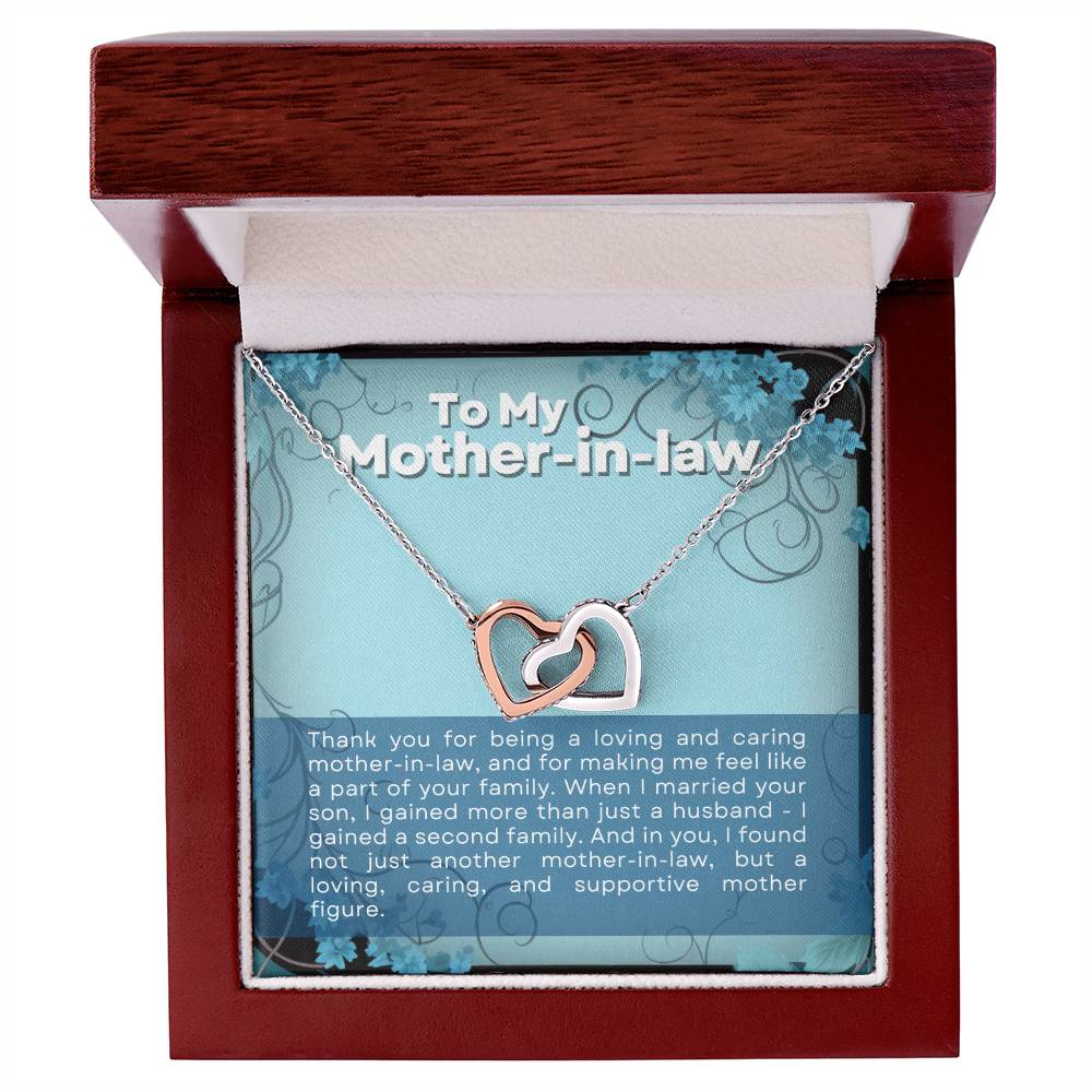 Mother in Law Interlocking Hearts Necklace-[Heartfelt Family Gift]