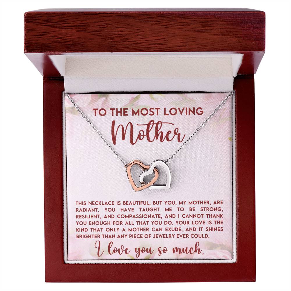 Loving Mother Interlocking Hearts Necklace-[Heartfelt Family Gift]