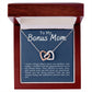 Bonus Mom Interlocking Hearts Necklace-[Heartfelt Family Gift]