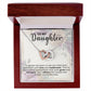 Daughter Admiration Interlocking Hearts Necklace-[Heartfelt Family Gift]