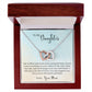 Daughter Learn From Everything Interlocking Hearts Necklace-[Heartfelt Family Gift]
