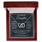 Daughter Proud of You Interlocking Hearts Necklace - Perfect Gift for the Woman Youve Become-[Heartfelt Family Gift]