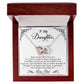 Interlocking Hearts Necklace for Daughter - Perfect Gift for Your Baby Girl-[Heartfelt Family Gift]