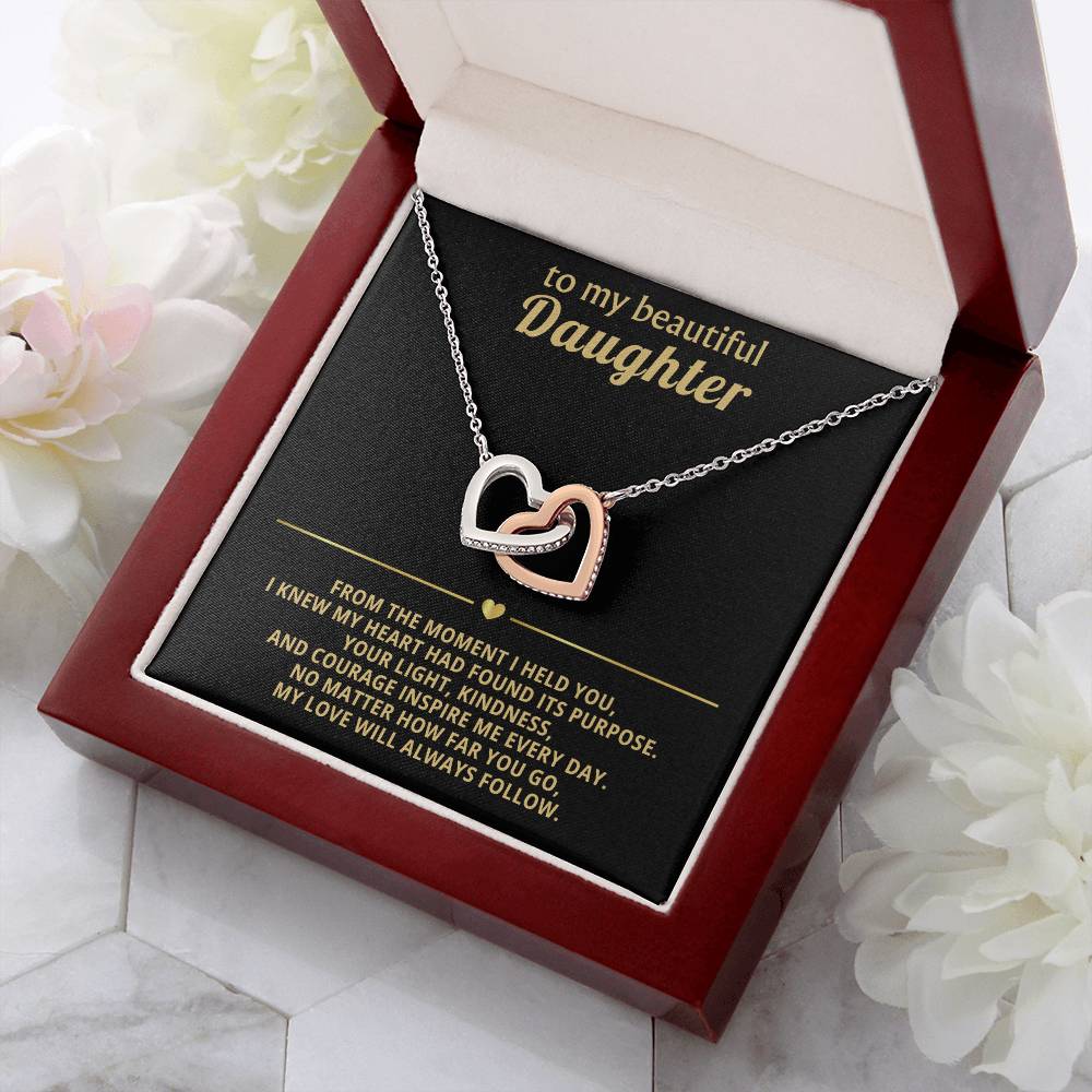 Daughter Interlocking Hearts Necklace