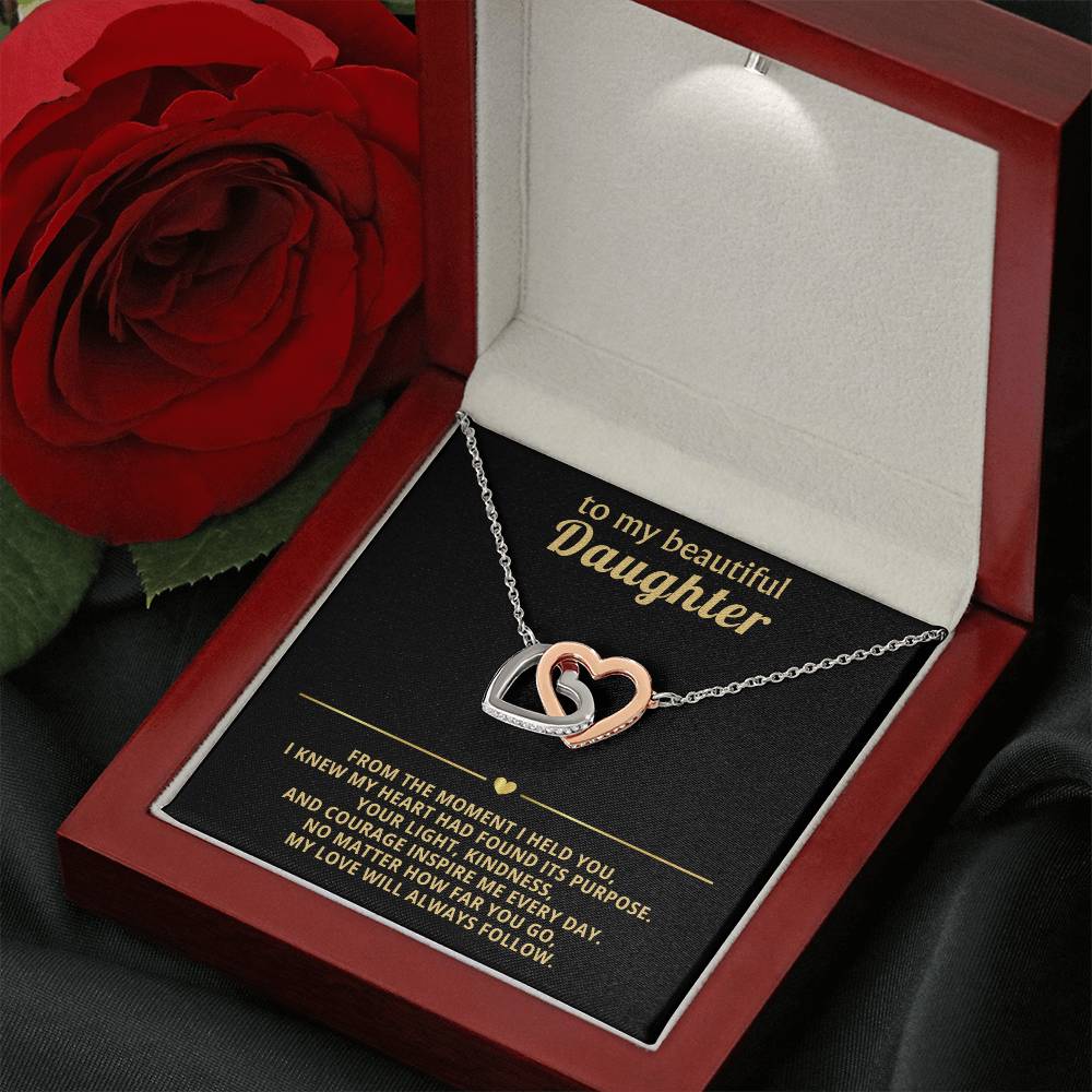 Daughter Interlocking Hearts Necklace