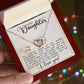 Daughter Interlocking Hearts Necklace-[Heartfelt Family Gift]