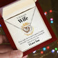 Beautiful Wife Interlocking Hearts Necklace-[Heartfelt Family Gift]