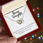 Bonus Daughter  Interlocking Hearts Necklace-[Heartfelt Family Gift]