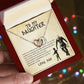 Daughter Aim For The Skys Interlocking Hearts Necklace-[Heartfelt Family Gift]