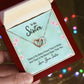 No Better Friend than a Sister Interlocking Hearts Necklace-[Heartfelt Family Gift]