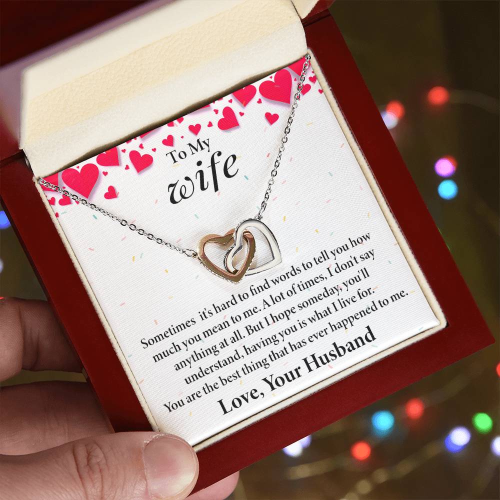Interlocking Hearts Necklace - Perfect Gift for Wife  Shop Now-[Heartfelt Family Gift]