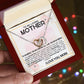 Mother My World Interlocking Hearts Necklace-[Heartfelt Family Gift]