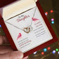 Daughter Some Days Are Better Interlocking Hearts Necklace-[Heartfelt Family Gift]