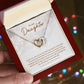 Daughter in My Eyes Interlocking Hearts Necklace-[Heartfelt Family Gift]