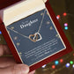 Daughter My Pride Interlocking Hearts Necklace-[Heartfelt Family Gift]