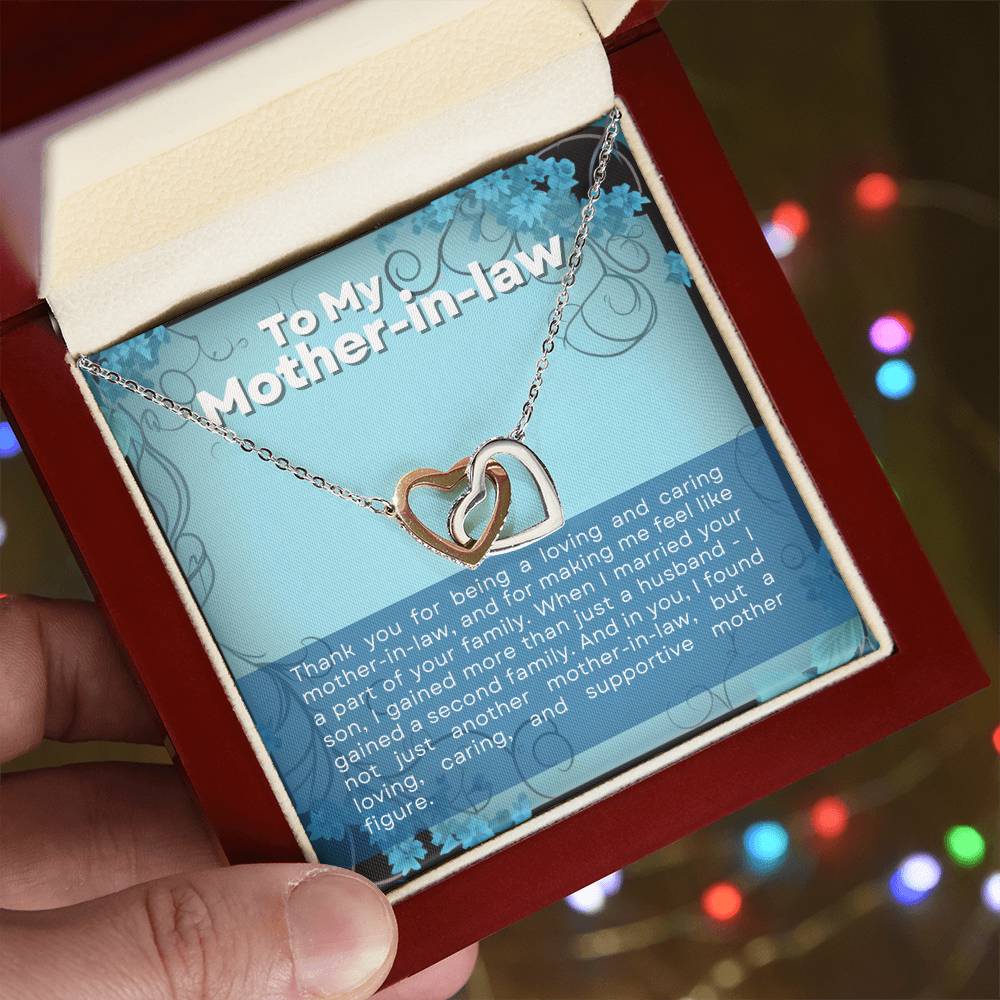 Mother in Law Interlocking Hearts Necklace-[Heartfelt Family Gift]
