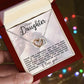 Daughter Interlocking Hearts Necklace-[Heartfelt Family Gift]