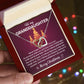 Merry Christmas Granddaughter Joined Hearts Necklace Gift-[Heartfelt Family Gift]