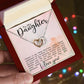 Daughter Superhero Interlocking Hearts Necklace-[Heartfelt Family Gift]