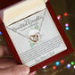 Beautiful Daughter on Your Wedding Day Interlocking Hearts Necklace-[Heartfelt Family Gift]