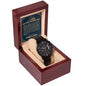 Wedding - to our son on his wedding day Black Chronograph Watch with Lighted Gift Box-[Heartfelt Family Gift]
