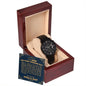 Wedding - to our son on his wedding day Black Chronograph Watch with Lighted Gift Box-[Heartfelt Family Gift]