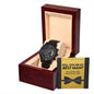 Wedding - Best Man 2 Black Chronograph Watch with Lighted Gift Box-[Heartfelt Family Gift]