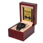 Wedding - Groomsman 2 Black Chronograph Watch with Lighted Gift Box-[Heartfelt Family Gift]