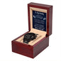 Black Chronograph Watch with Lighted Gift Box-[Heartfelt Family Gift]