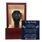 Black Chronograph Watch with Lighted Gift Box-[Heartfelt Family Gift]