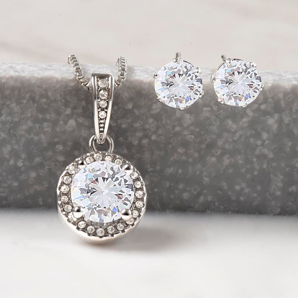 Wife Necklace & Earring Gift Set