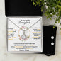 Daughter Eternal Hope Necklace  Earrings Set - Personalized Gift for Her-[Heartfelt Family Gift]