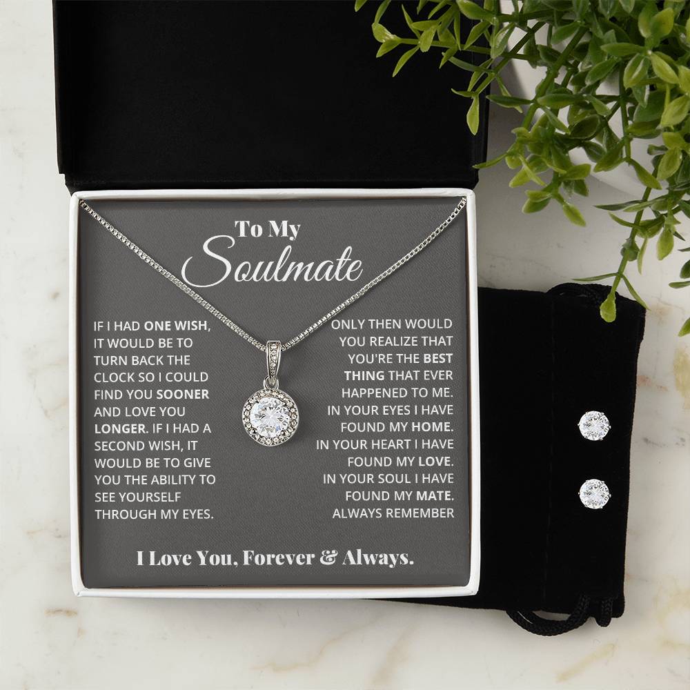 Love and Soul Hope Necklace and Earring Set Limited Availability-[Heartfelt Family Gift]