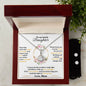 Daughter Eternal Hope Necklace  Earrings Set - Personalized Gift for Her-[Heartfelt Family Gift]