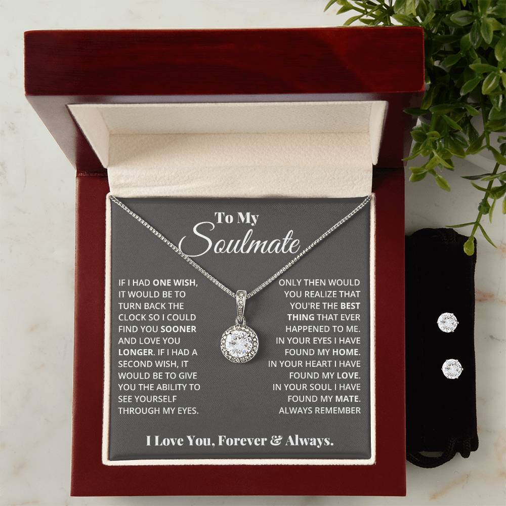 Love and Soul Hope Necklace and Earring Set Limited Availability-[Heartfelt Family Gift]