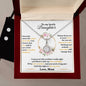 Daughter Eternal Hope Necklace  Earrings Set - Personalized Gift for Her-[Heartfelt Family Gift]