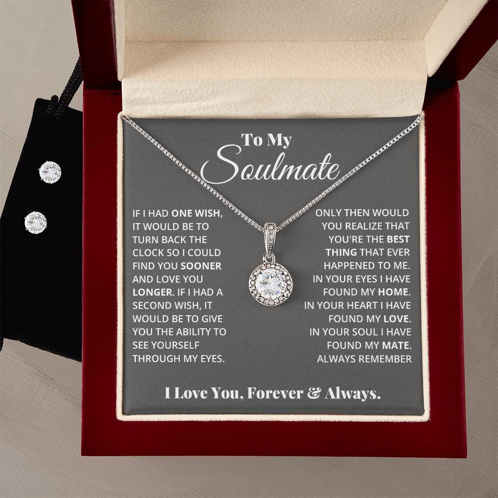 Love and Soul Hope Necklace and Earring Set Limited Availability-[Heartfelt Family Gift]