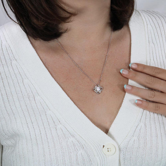 18K Gold Knot Necklace-[Heartfelt Family Gift]