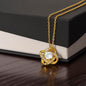 18K Gold Knot Necklace-[Heartfelt Family Gift]