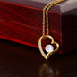 18K Gold Heart Necklace-[Heartfelt Family Gift]