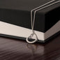 18K Yellow Gold Delicate Heart Necklace-[Heartfelt Family Gift]