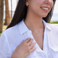 18K Yellow Gold Delicate Heart Necklace-[Heartfelt Family Gift]