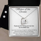 Mother of the Groom Heart Necklace and Earring Set-[Heartfelt Family Gift]