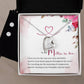 To my Mother in Law Heart Necklace and Earring Set-[Heartfelt Family Gift]