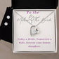 Stepmother of the Bride Heart Necklace and Earring Set-[Heartfelt Family Gift]