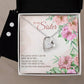 Sister Heart Necklace and Earring Set-[Heartfelt Family Gift]