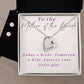 Mother of The Bride Heart Necklace and Earring Set-[Heartfelt Family Gift]
