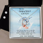 greatest catch Heart Necklace and Earring Set-[Heartfelt Family Gift]