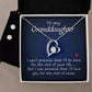Granddaughter Heart Necklace and Earring Set-[Heartfelt Family Gift]